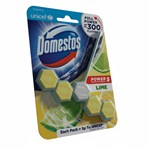 Domestos Power 5 Toilet Rim Block Lime 55 g 