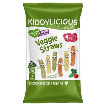 Kiddylicious Veggie Straws Baby Snacks 4x12g