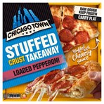 Chicago Town Stuffed Crust Takeaway Loaded Pepperoni Pizza 640g