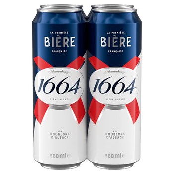 Kronenbourg 1664 Bière Blonde 4 x 568ml