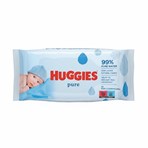 Huggies® Pure Baby Wipes - 1 Pack of 56 Wipes