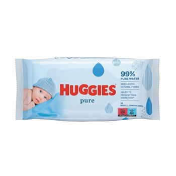 Huggies® Pure Baby Wipes - 1 Pack of 56 Wipes