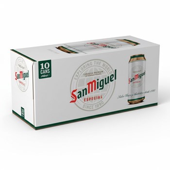 San Miguel Premium Lager Beer 10 x 440ml Cans