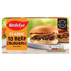 Birds Eye Original 10 Beef Burgers with Onion 567g