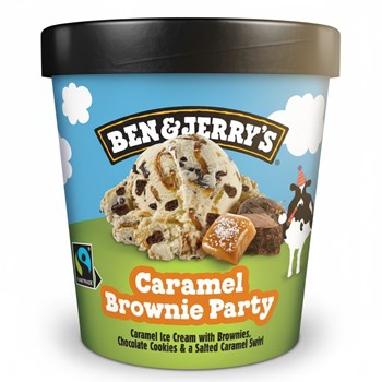 Ben & Jerry's  Ice Cream Caramel Brownie Party 465 ML 