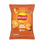 Walkers Roast Chicken Multipack Crisps 6x25g