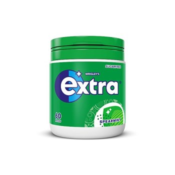 Extra Spearmint Sugarfree Chewing Gum Bottle 60 Pieces