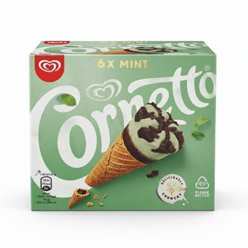 Cornetto  Ice Cream Cone Mint 6x 90 ml 