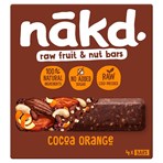 Nākd Cocoa Orange Raw Fruit & Nut Bars 4 x 35g