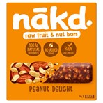 Nākd Peanut Delight Raw Fruit & Nut Bars 4 x 35g