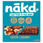 Nākd Salted Caramel Raw Fruit & Nut Bars 4 x 35g