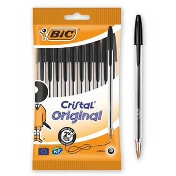 BIC Cristal Original Pens Black x10