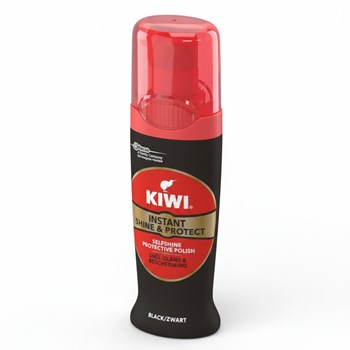 Kiwi Shoe Instant Shine  Protect Black 75ml