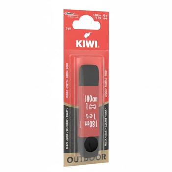 Kiwi Shoe Outdoor Flat Lace Black 180cm 1 Pair