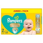 Pampers Premium Protection New Baby Size 2, 76 Nappies, 4kg-8kg, Jumbo+ Pack