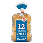 Warburtons 12 White Rolls