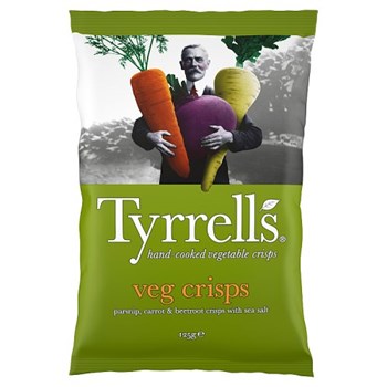 Tyrrells Veg Crisps 125g