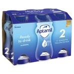 Aptamil 2 Follow on Milk 6 - 12 Months 6 x 200ml (1.2L)