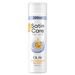 Gillette Satin Care Women's Shave Gel, Vitamin E Burst with Olay, 200ml