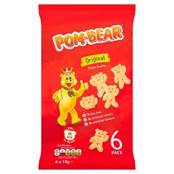 Pom-Bear Original Potato Snacks 6 x 13g