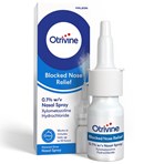 Otrivine Blocked Nose Relief Nasal Spray Adult Metered Dose 0.1%  10ml