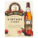 Henry Westons Medium Dry Vintage Cider 6 x 500ml