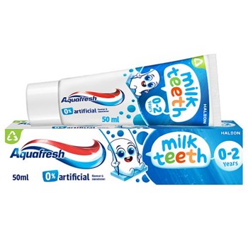 Aquafresh Milk Teeth Toothpaste 0-2 years, Kids Toothpaste, 50 ml