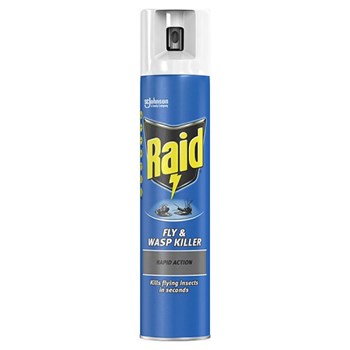 Raid Rapid Action Wasp, Mosquito  Fly Killer Aerosol Spray 300ml
