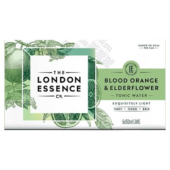 The London Essence Co. Blood Orange & Elderflower Tonic Water 6 x 150ml