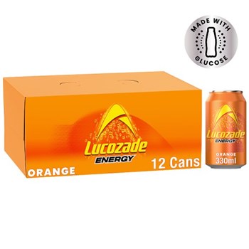 Lucozade Energy Drink Orange 12 x 330ml