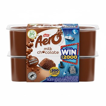 Aero Milk Chocolate Bubbly Mousse 4 x 59g (236g)