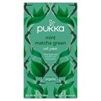 Pukka 20 Organic Mint Matcha Green Tea Sachets 30g