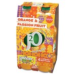 J2O Orange & Passion Fruit Blend 4 x 275ml