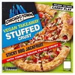 Chicago Town Vegan Takeaway Stuffed Crust Sticky BBQ Jackfruit Pizza 490g