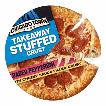 Chicago Town Takeaway Stuffed Crust Loaded Pepperoni Pizza 640g