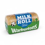 Warburtons Soft Round White Bread Milk Roll 400g