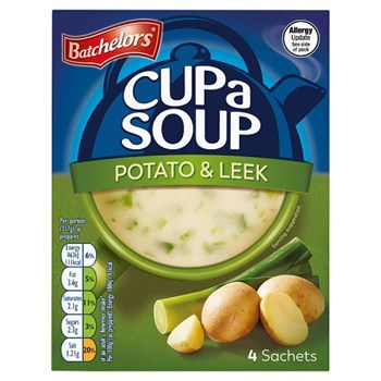 Batchelors Cup a Soup Potato & Leek 4 Sachets 107g