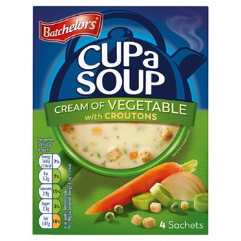 Batchelors Cup a Soup Cream of Vegetable with Croutons 4 Sachets 122g