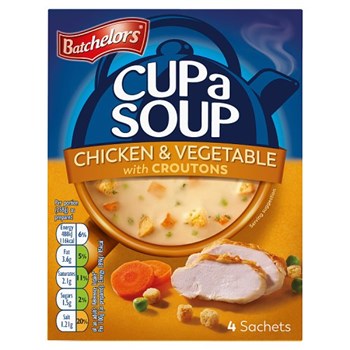 Batchelors Cup a Soup Chicken & Vegetable with Croutons 4 Sachets 110g