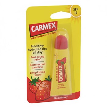Carmex SPF 15 Strawberry Moisturising Lip Balm 10g