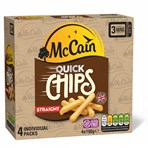 McCain Quick Straight Chips 4 x 100g (400g)