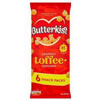 Butterkist Crunchy Toffee Popcorn 6 x 20g