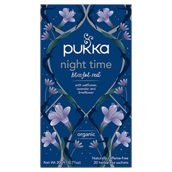 Pukka Organic Night Time 20 Herbal Tea Sachets 20g