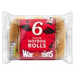 Warburtons 6 Sliced Hotdog Rolls