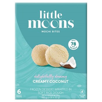 Little Moons Creamy Coconut Mochi Ice Cream 6 x 32g (192g)