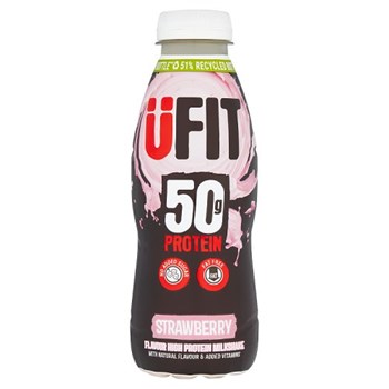 ÜFIT Strawberry Flavour High Protein Milkshake 500ml