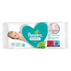 Pampers Sensitive Baby Wipes 1 Pack = 52 Baby Wet Wipes