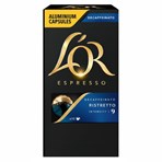 L'OR Espresso Ristretto Decaf Intensity 9 Aluminium Coffee Pods x10
