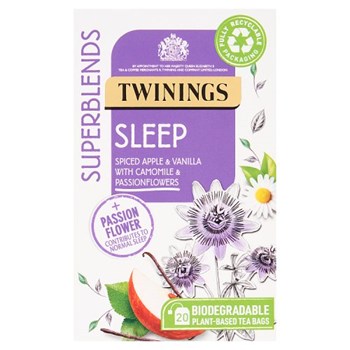 Twinings 20 Superblends Sleep Spiced Apple & Vanilla with Camomile & Passionflowers 30g