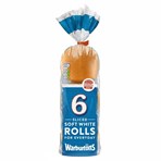 Warburtons 6 Sliced Soft White Rolls